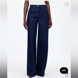 Madewell Dark Blue Wide-leg Jeans